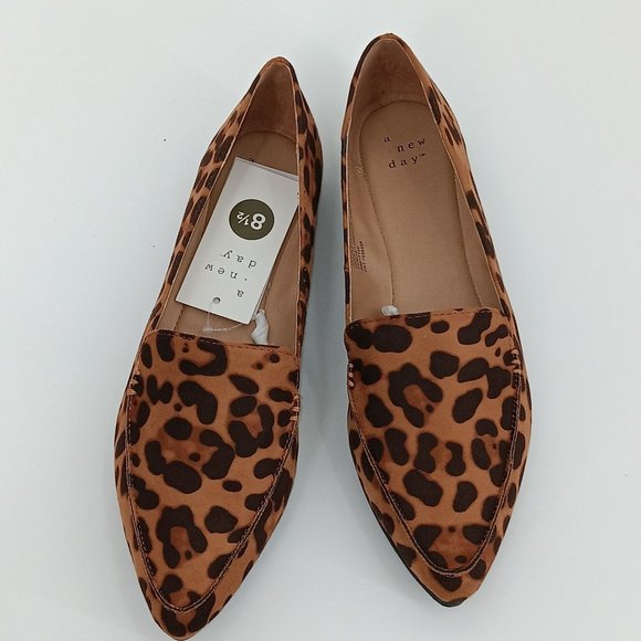 A NEW DAY MICAH LEOPARD POINTY TOE LOAFERS - Picture 14 of 16